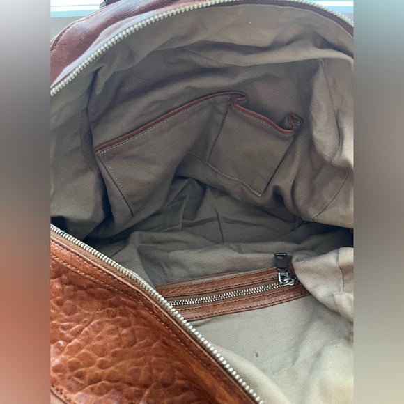 Liebeskind Berlin Double Esthter Leather Brown Satchel Bag - Picture 5 of 6